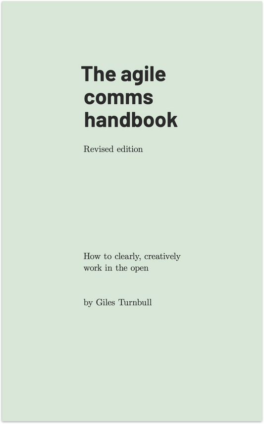 The agile comms handbook  - Paperback and eBook bundle