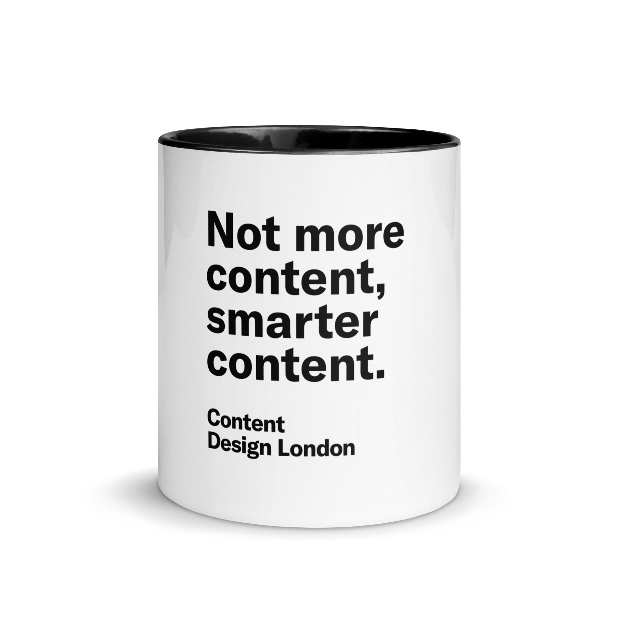 Not more content, smarter content mug – Content Design London